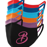 1 Letter Monogram Face Mask