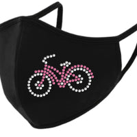 Bicycle Rhinestone Face Mask