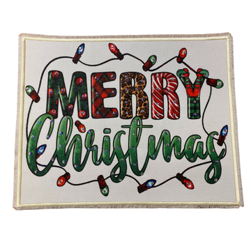 Merry Christmas Lights Patch