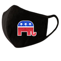 Republican Elephant Glitter Face Mask