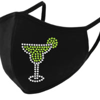 Margarita Rhinestone Face Mask