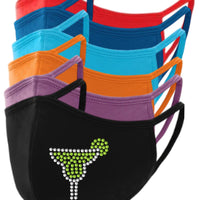 Margarita Rhinestone Face Mask