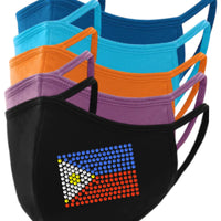 Philippines Flag Rhinestone Face Mask