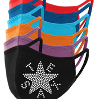 Texas Star Rhinestone Face Mask