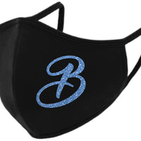 1 Letter Monogram Face Mask