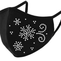 Snowflake Rhinestone Face Mask