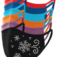Snowflake Rhinestone Face Mask