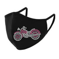 Motorcycle Rhinestone Face Mask