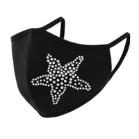 Starfish Rhinestone Face Mask