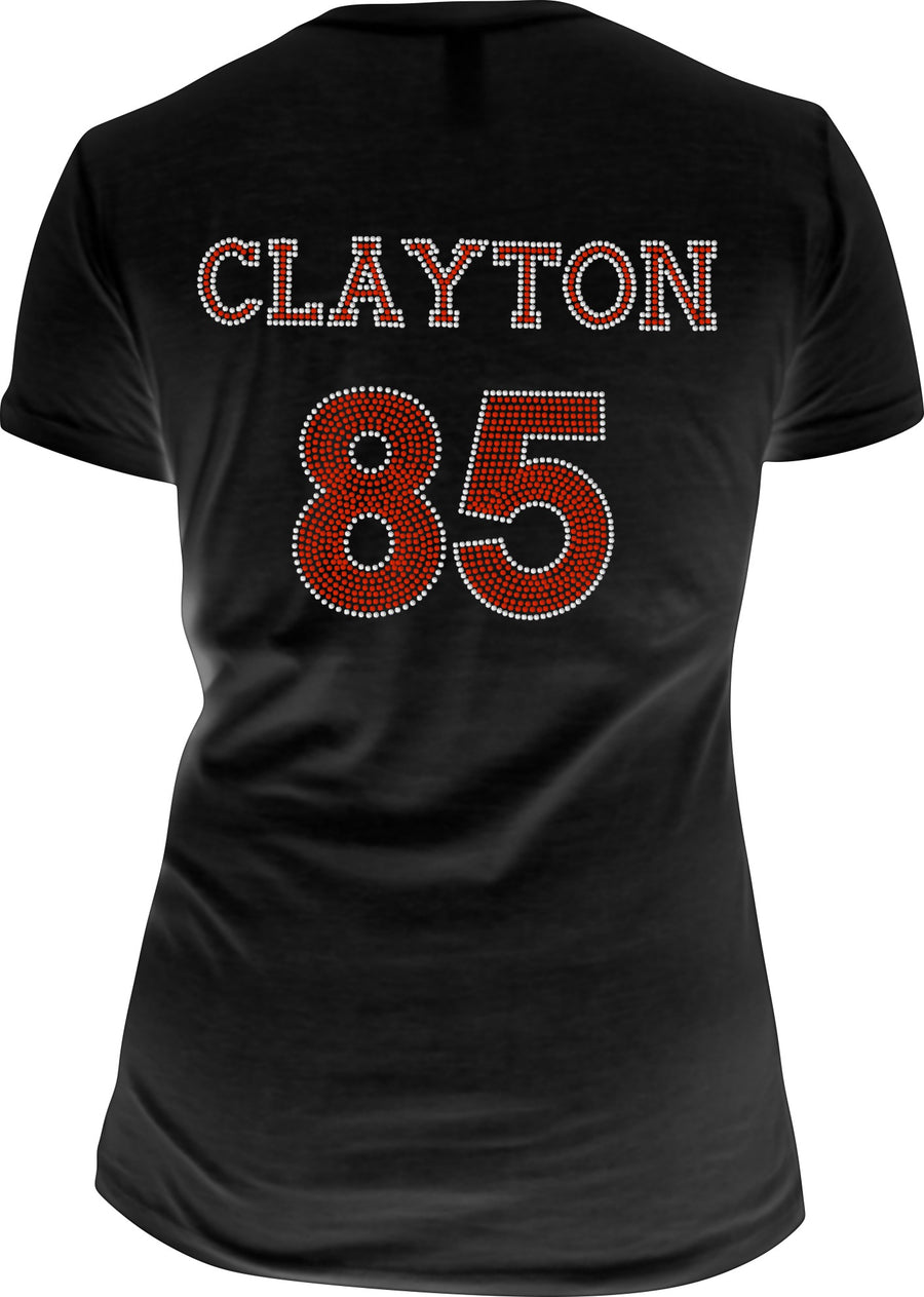 Go Team Custom Rhinestone Tee