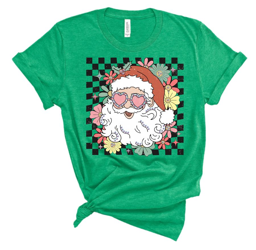 Checkered Santa Tee HV174