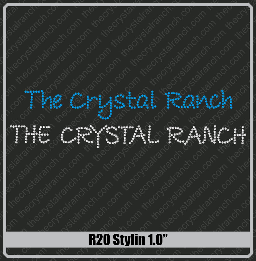 Stylin 1.0 Rhinestone Font R20