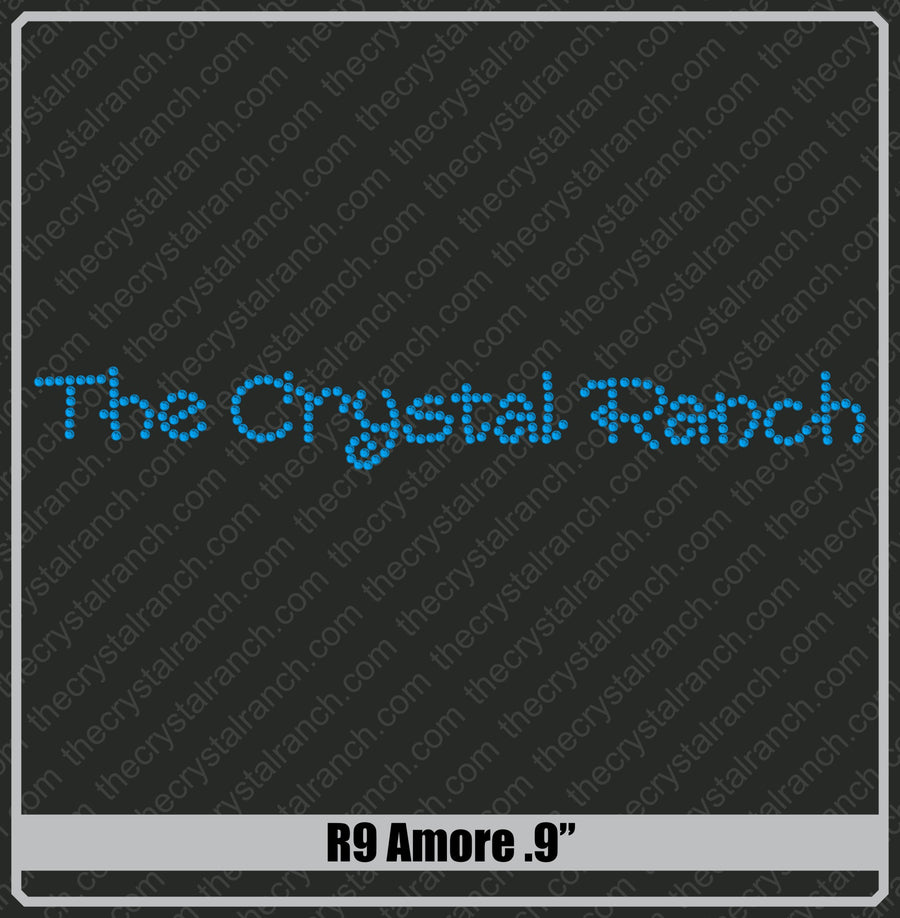 Amore .9 Rhinestone Font R9