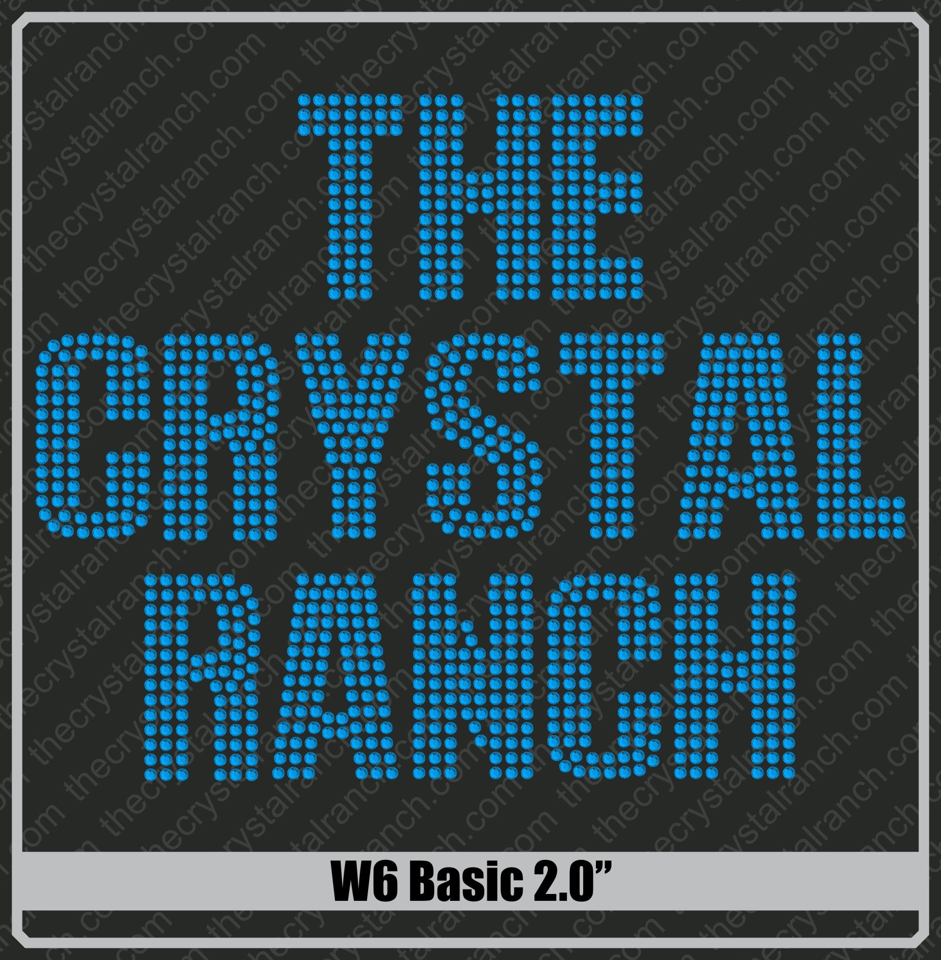 Basic 2.5 Rhinestone Font W3 – The Crystal Ranch
