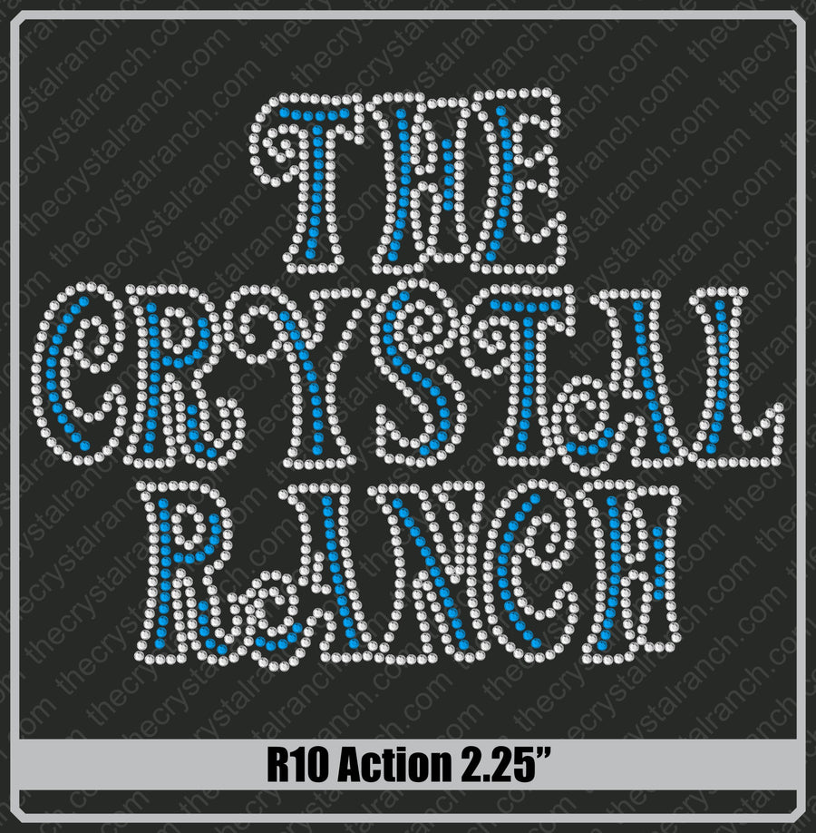 Action 2.25 Rhinestone Font R10