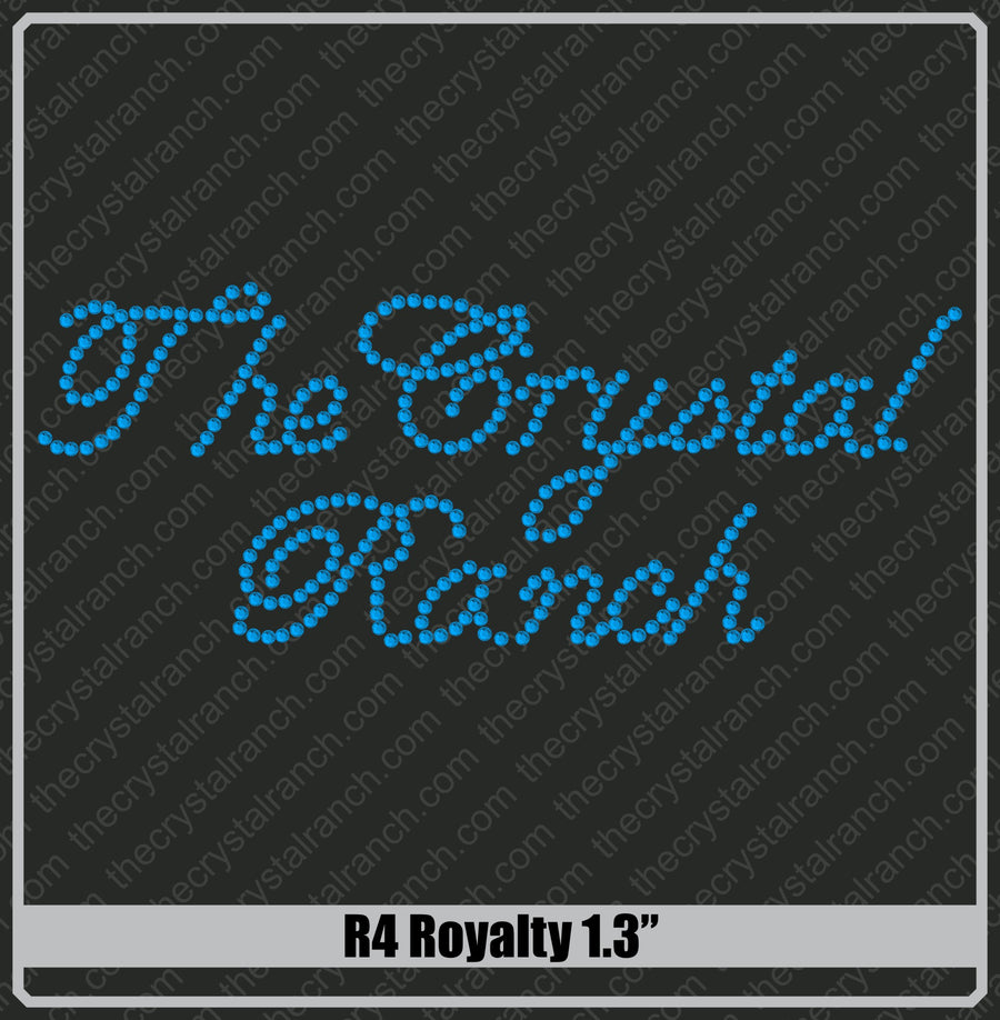 Royalty 1.3 Rhinestone Font R4