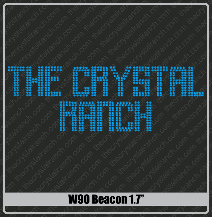 Beacon 1.7 Rhinestone Font W90