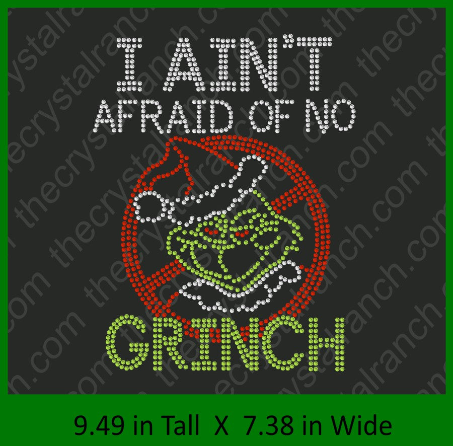 I Ain't Afraid Of No... Rhinestone Transfer H156