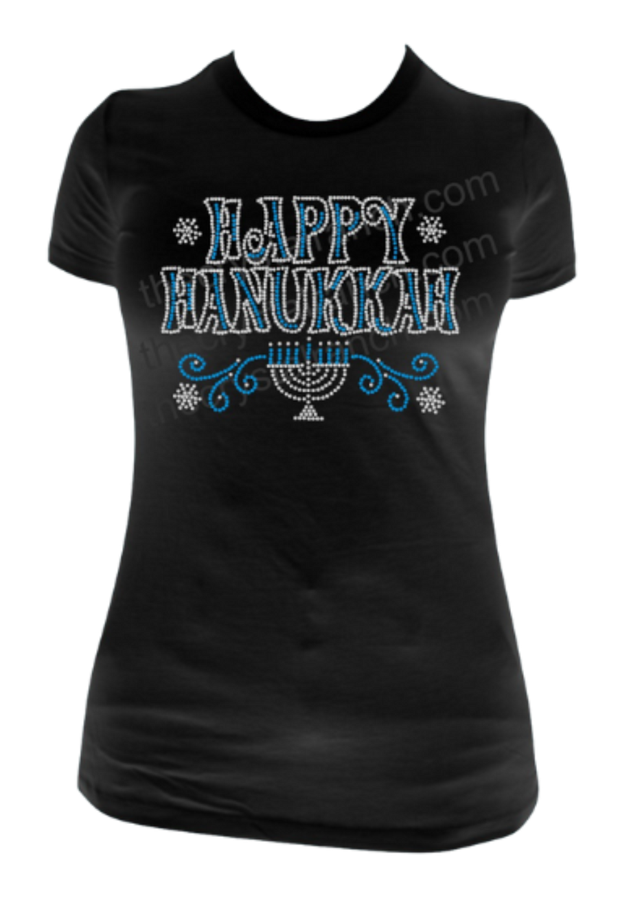 Happy Hanukkah Rhinestone Transfer H149