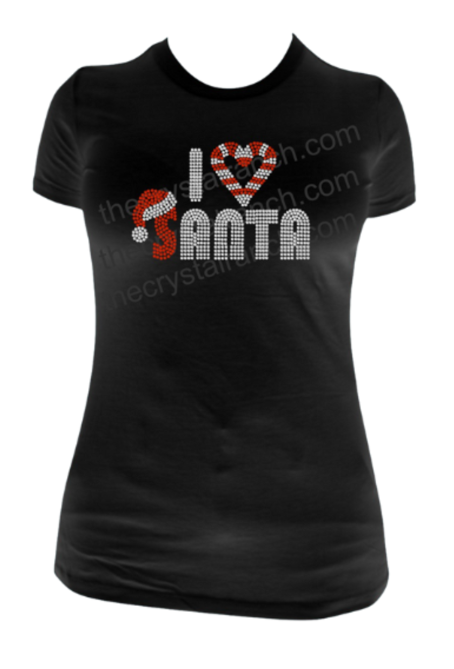 I Love Santa Rhinestone Transfer H079