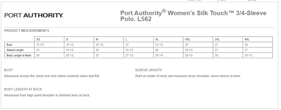 PoLKofA Ladies ¾ sleeve Polo