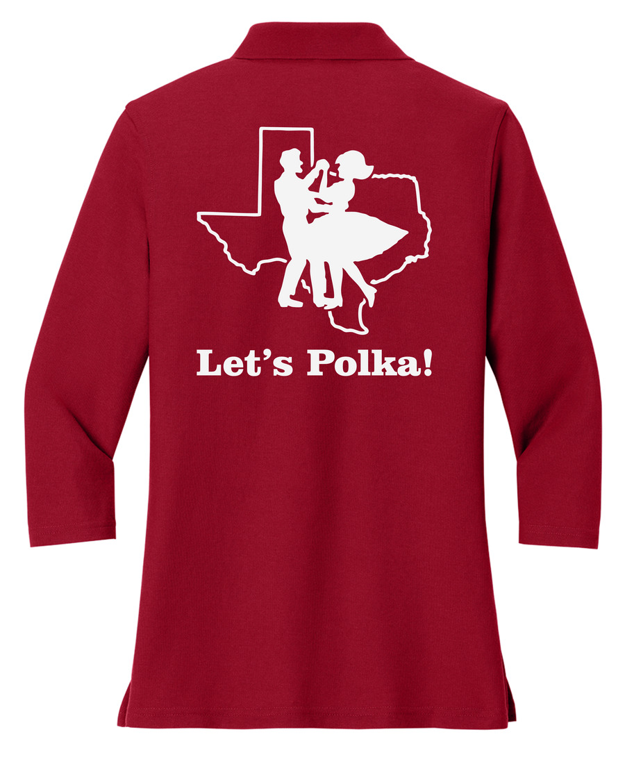PoLKofA Ladies ¾ sleeve Polo