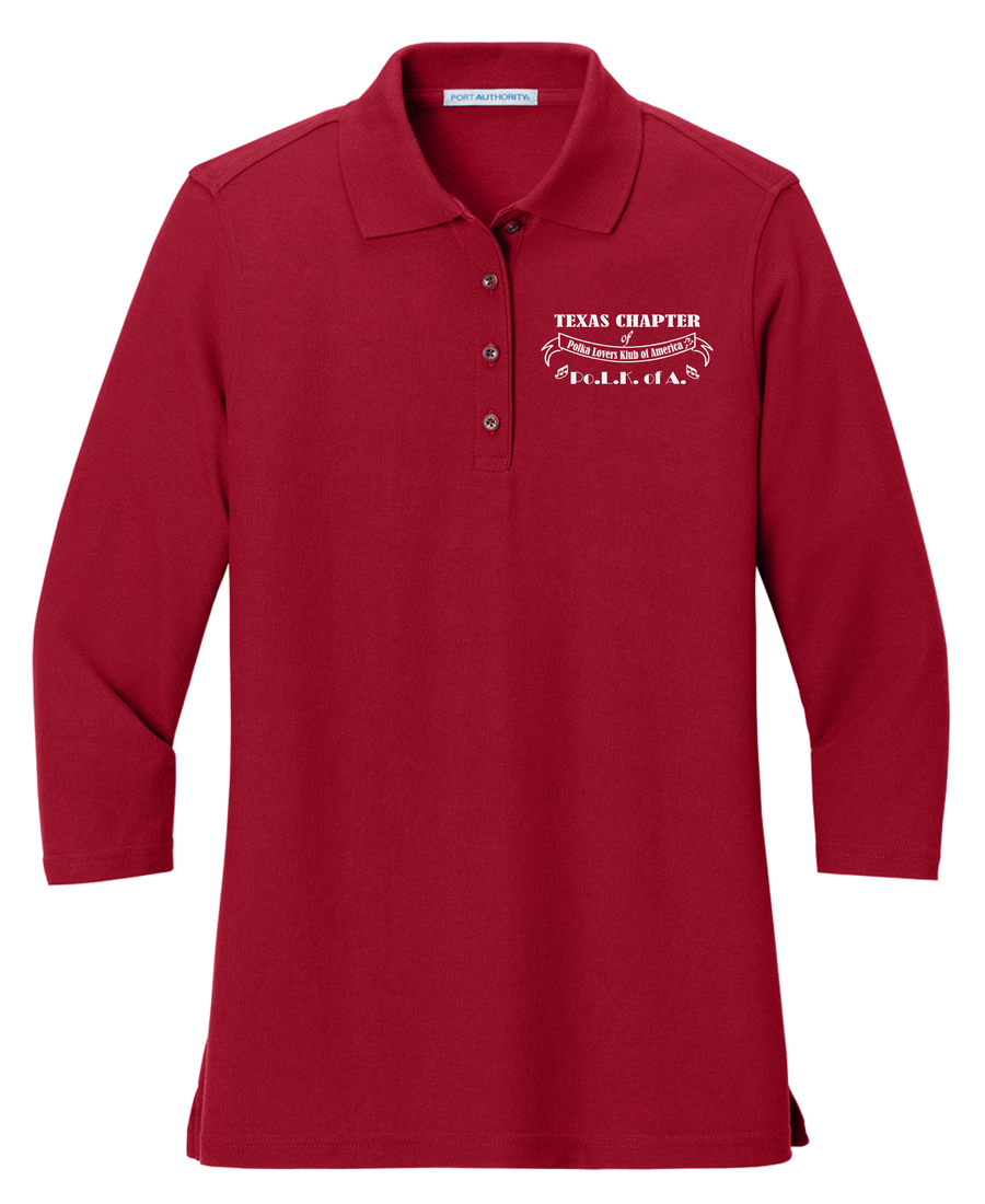 PoLKofA Ladies ¾ sleeve Polo