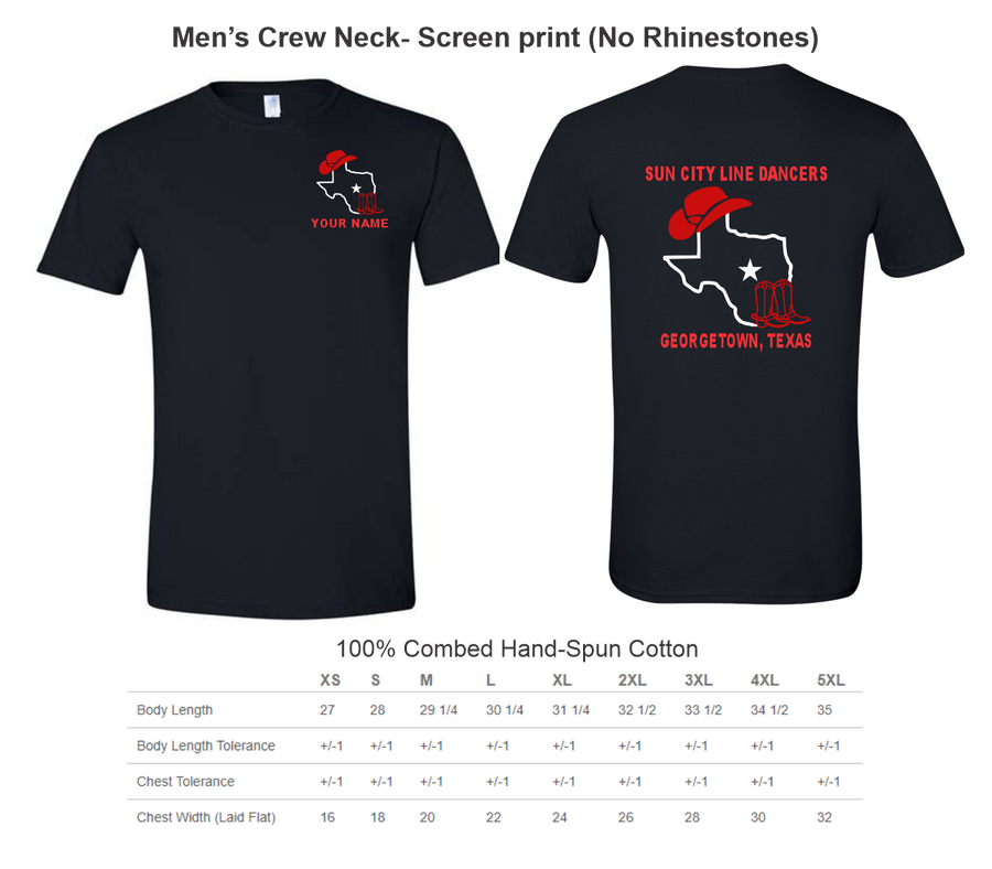 Sun City Line Dancers Men's Shirts