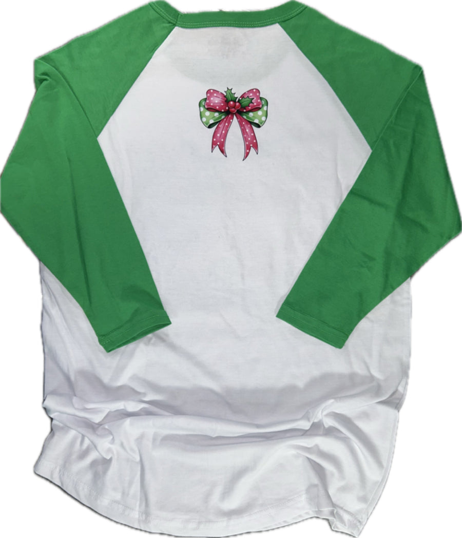 Merry Merry Merry Bow Tee HV196