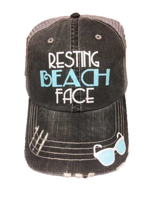 Resting Beach Face Trucker Cap CGB006
