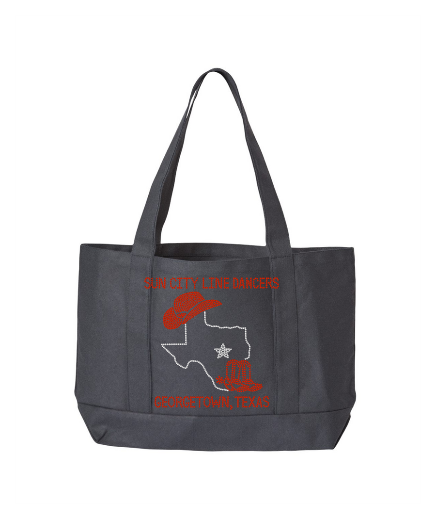Sun City Line Dancers Rhinestone Tote