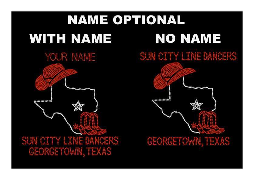 Sun City Line Dancers Rhinestone Tote