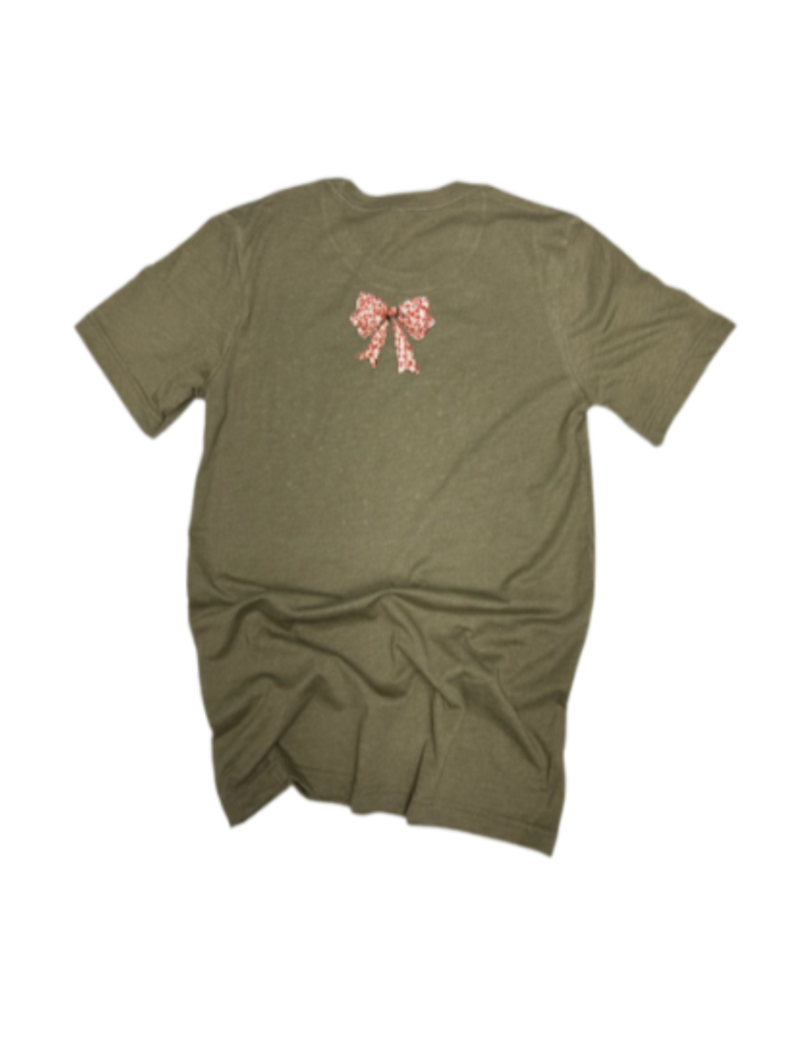 Thankful Bow Tee HTV083