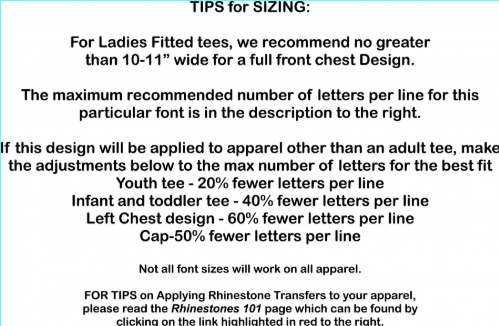 Petticoat 1.25 Rhinestone Font R21