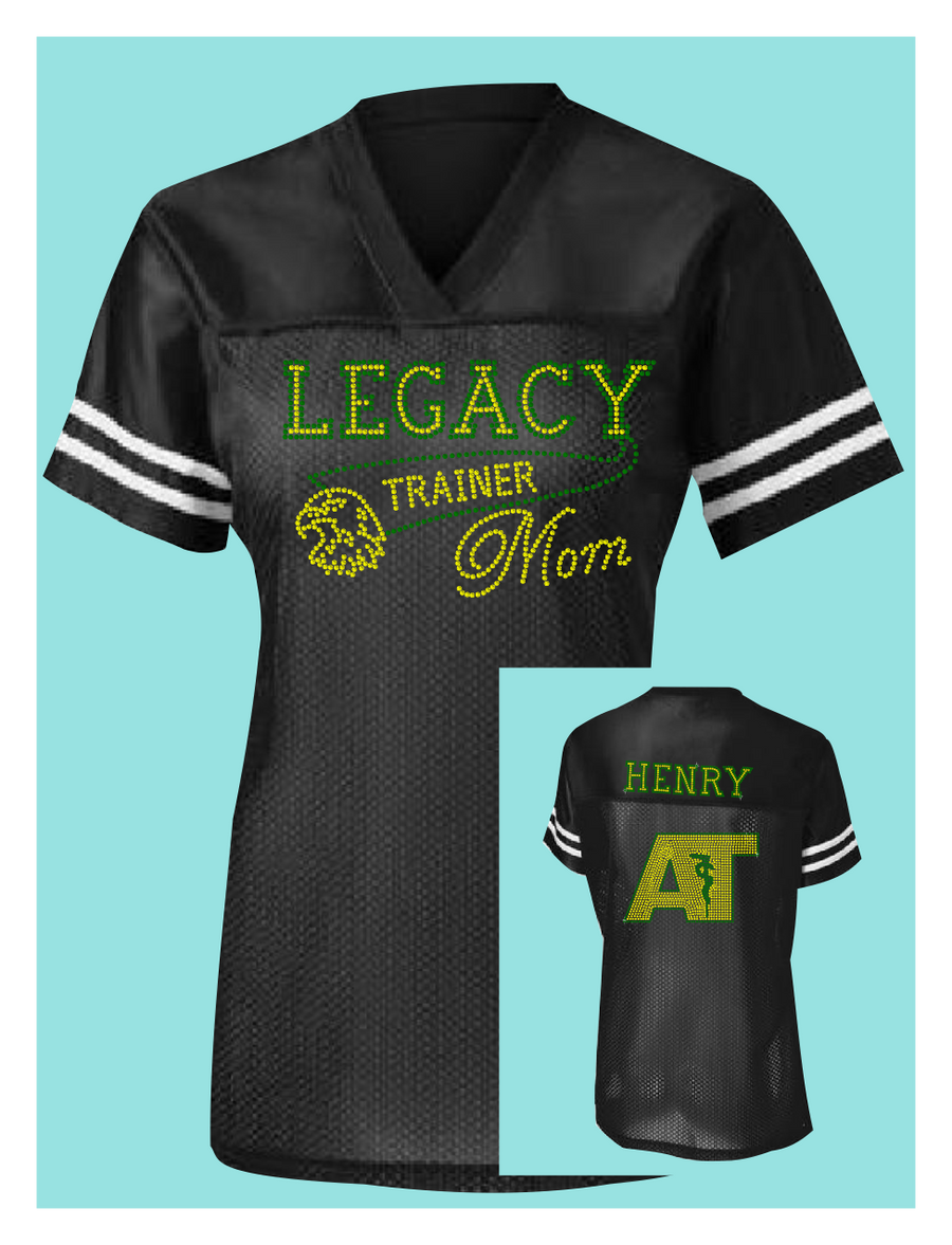 Legacy Eagles Trainer MOM Rhinestone Jersey