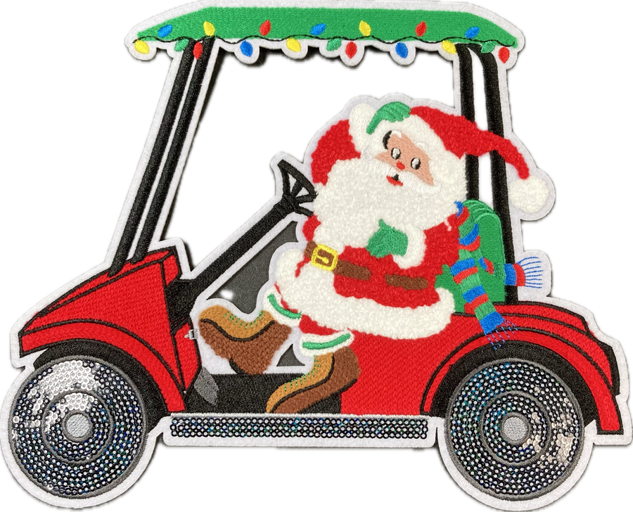 Golf Cart Santa Patch