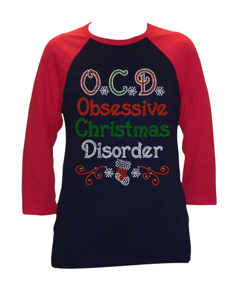 Obsessive Christmas Disorder Rhinestone Transfer H203