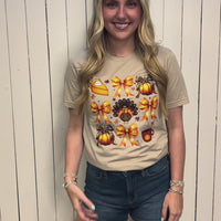 Thanksgiving Coquette Tee HTV082