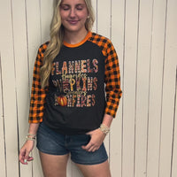 Flannels Hayrides Pumpkins Sweaters Bonfires Tee HTV079