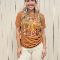 Thanksgiving Bow Tee HTV084