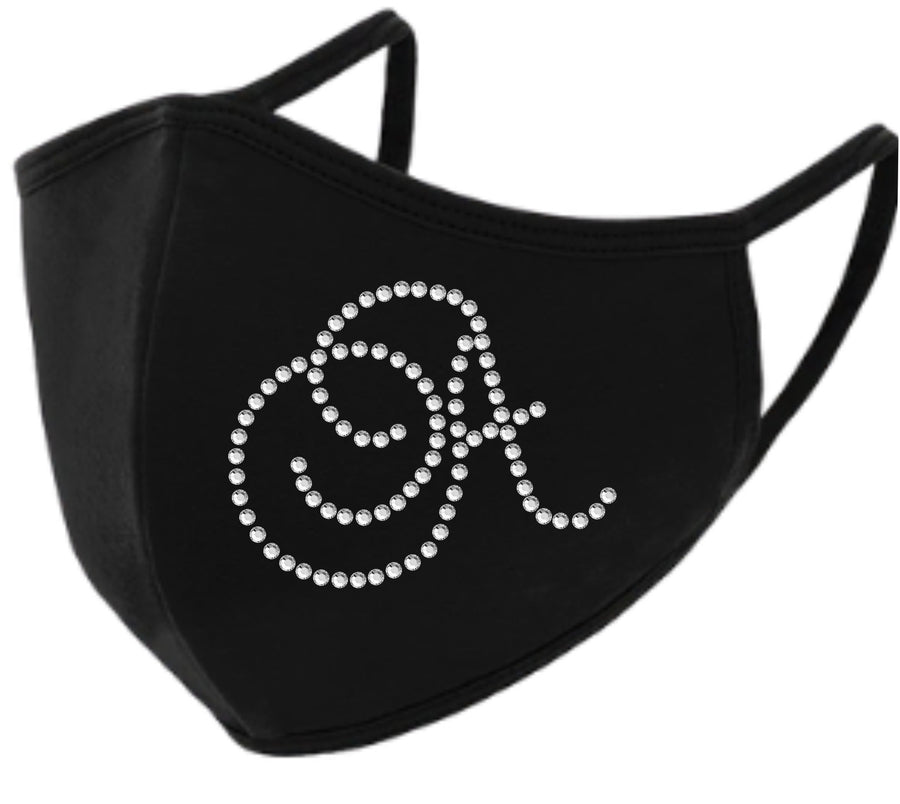 Monogram 2.15in Rhinestone Face Mask