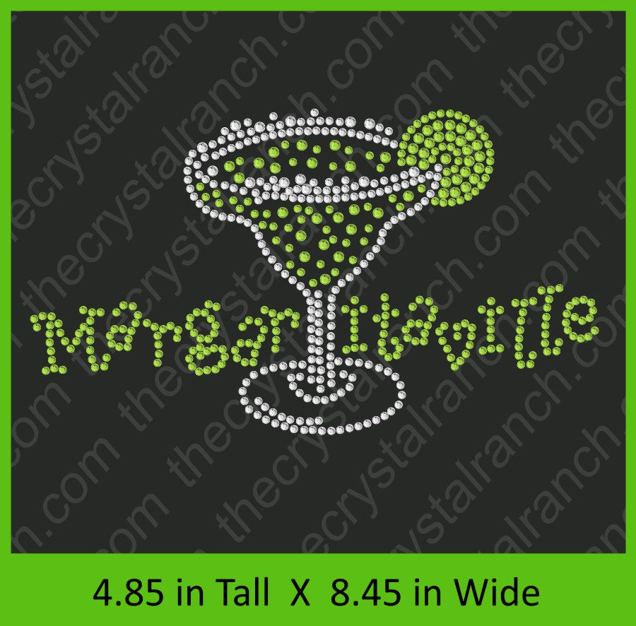 Margaritaville Rhinestone Transfer