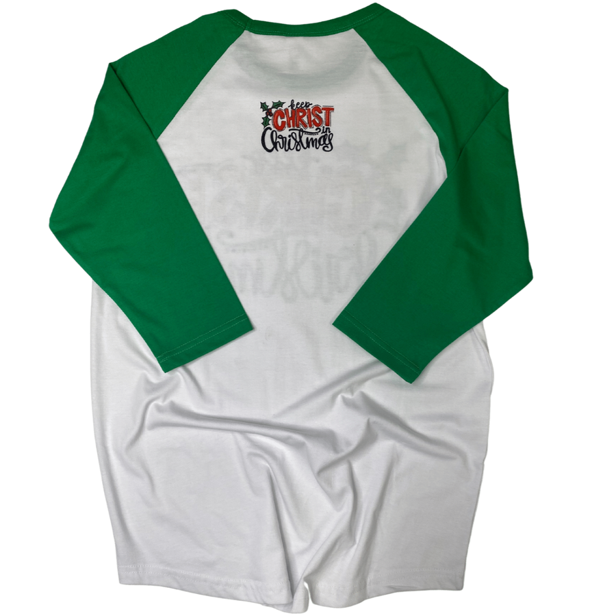 Keep Christ in Christmas Raglan tee