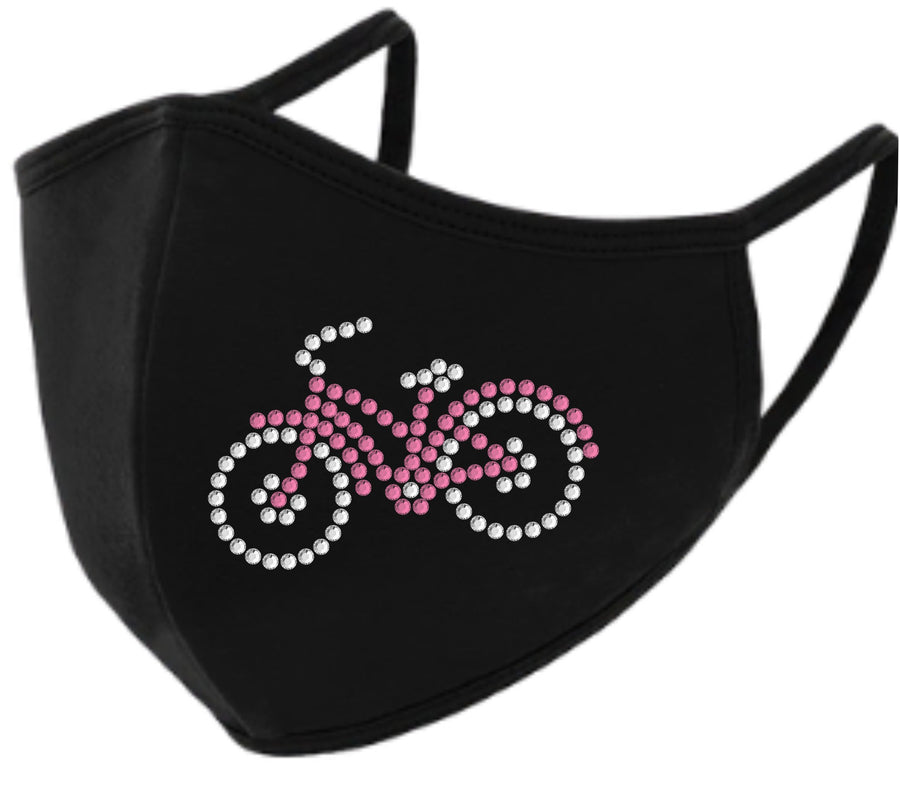 Bicycle Rhinestone Face Mask