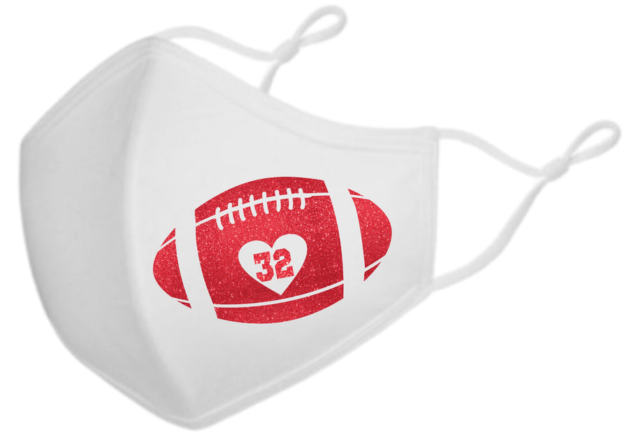 Football Number Adjustable Face Mask