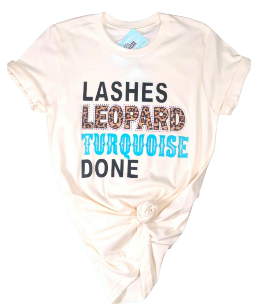 Lashes Leopard Turquoise RV077