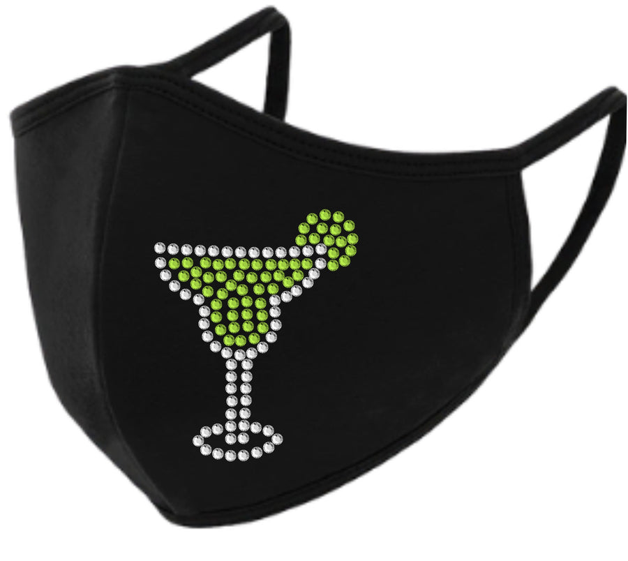 Margarita Rhinestone Face Mask