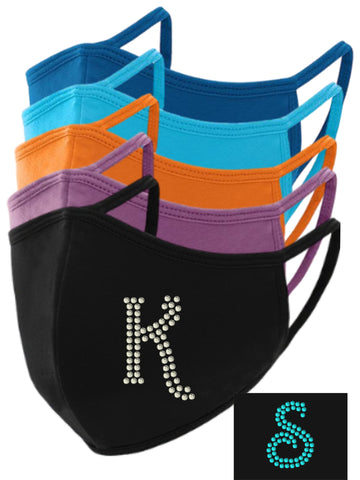 Monogram 1.75in Rhinestone Face Mask