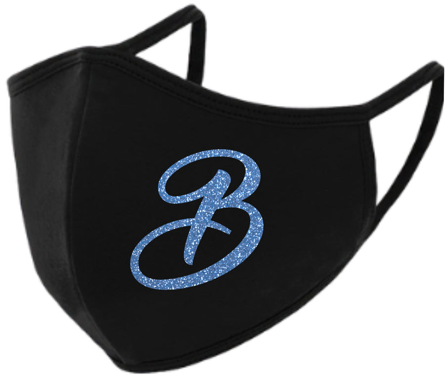 1 Letter Monogram Face Mask