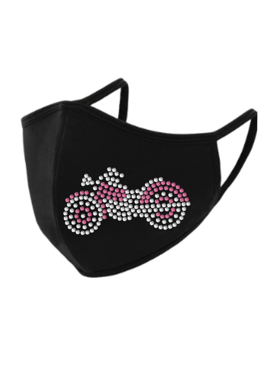 Motorcycle Rhinestone Face Mask